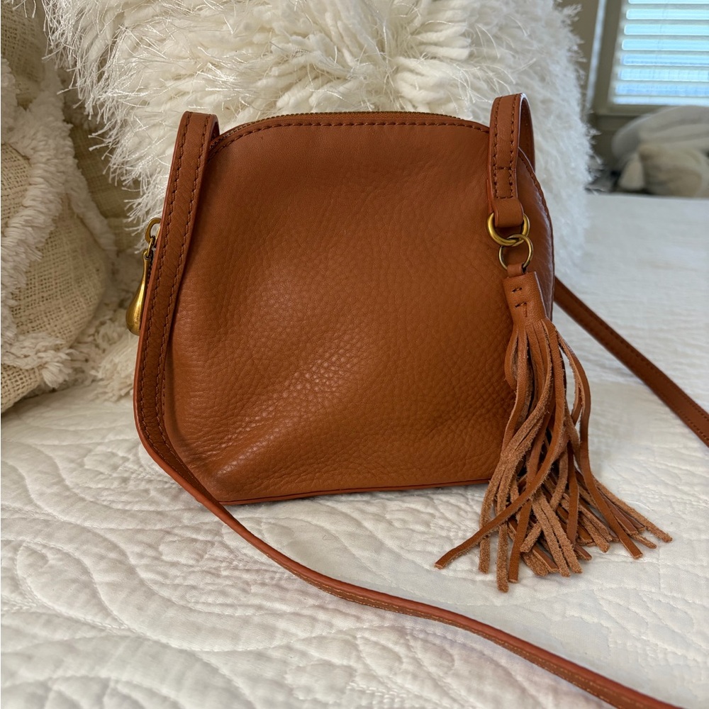 HOBO Rich Brown Leather Crossbody Bag